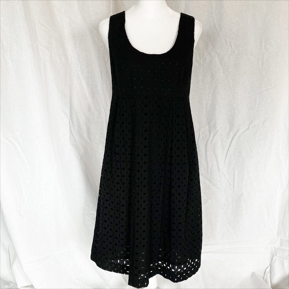 Empire waist eyelet cocktail dress